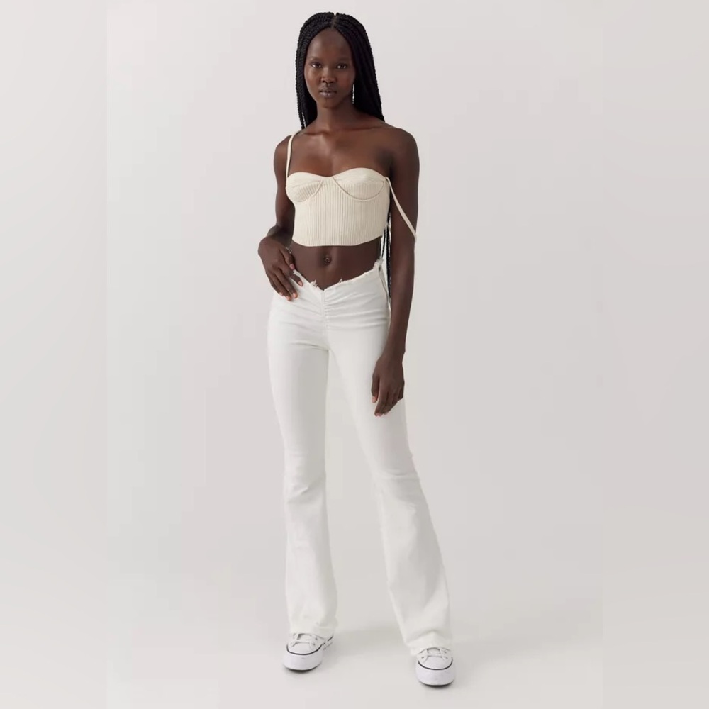 Urban Outfitters BDG Ruched V Front Flare Jeans